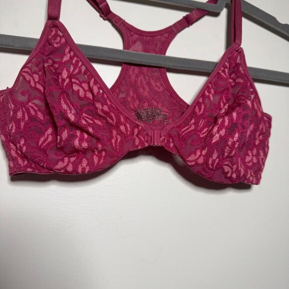 Victorias Secret Burgundy Full Coverage Racerback Bra Size 34C - Picture 2 of 5